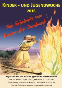 Plakat - das Geheimnis vom brennenden DornbuschB